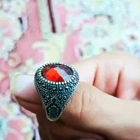 انگشتر نقره نگین  یاقوت سرخ