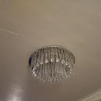 یک جفت لوستر سقفی کریستالی کنترل دار|لوستر و چراغ آویز|تهران, سعادتآباد|دیوار