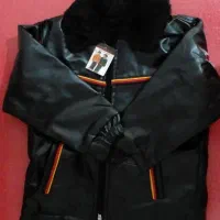 کاپشن چرم بچه گانه سایز ۱