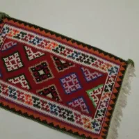 گلیم با بافت ابریشم|گلیم، جاجیم، گبه|پاتاوه, |دیوار