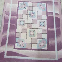 فرش صورتی سالم اندازه یک در یکو نیم