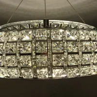 لوستر سقفی LED کریستال مدرن 60 سانت|لوستر و چراغ آویز|تهران, فلاح|دیوار