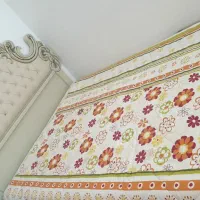 سرویس تخت 2نفره و آیینه دراور شیری رنگ نونو