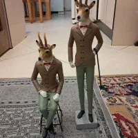 مجسمه گوزن دو عددی