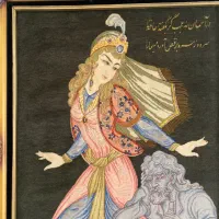 تابلو فرش ابریشم باف