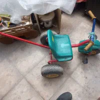 سه چرخه بچه کالسکه دوچرخه سرسره بزرگ 5 پله