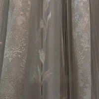 پرده حریر شیشه ای زرکوب|پرده، رانر، رومیزی|کرج, کوی زنبق|دیوار