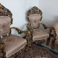 مبل ۹نفره همراه با ویترین و عسلی|مبلمان خانگی و میز عسلی|دلیجان, |دیوار