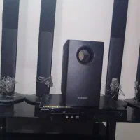 دستگاه سینمای خانگی با میز شیشه ای زیر تلویزیونر|سیستم صوتی خانگی|تهران, شهرک شهرداری|دیوار