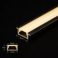 پروفیل کابینتی کد ۱  توکار  عرض ۱۸ میلی‌متر