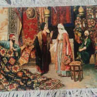 تابلو فرش نیم ابریشم