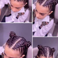 بافت و شنیون کودک|خدمات آرایشگری و زیبایی|آمل, |دیوار