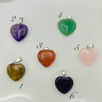 گردنبند سنگ طبیعی طرح قلب