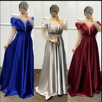 لباس مجلسی نوار مغزی نگینی ساتن امریکایی