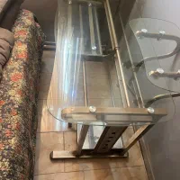 فروش میز کامپیوتر استیل شیشه