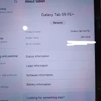 تبلت سامسونگ s9 fe plus|تبلت|تهران, شهرک غرب|دیوار