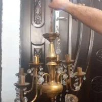 لوستر برنز سه تا چهارشاخه یدونه یک سه شاخه|لوستر و چراغ آویز|اردبیل, |دیوار