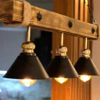 لوستر چوبی خاص