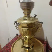 سماور ذغالی۶لیتری سینی قدیمی چراغ نفتی قدیمی|کلکسیون اشیاء عتیقه|مشهد, دانشجو|دیوار
