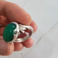 رکاب کاملا دست ساز،با سنگ عقیق