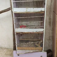 قفس چوبی سه طبقه