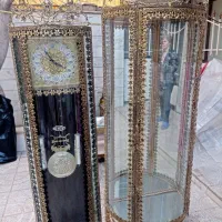بوفه برنز برنجی ویترین ساعت آینه شمعدان|بوفه، ویترین، کنسول|قرچک, زیبا شهر|دیوار