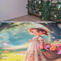 فرشینه اتاق نوزاد به همراه پادری