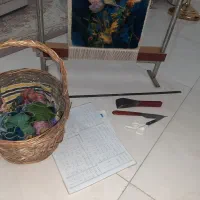 دارقالی به همراه وسایل وقالیچه|ابزارآلات|رشت, رشتیان|دیوار
