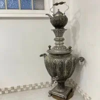 سماور بزرگ مسی قلمزنی آنتیک