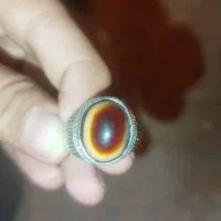 سه عدد انگشتر بابا قوری چشم نقره اصل