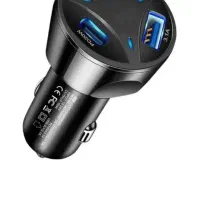 شارژر فندکی ۳ پورت ۵۵ وات فست شارژ