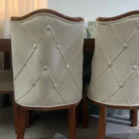 میز ناهار خوری ۶ نفره به همراه شیشه