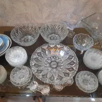 ظروف میوه خوری و آجیل خوری کریستال|ظروف سرو و پذیرایی|کرج, احدآباد|دیوار