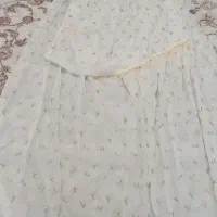 فروش پرده حریر گلدار