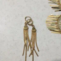 گوشواره طلا روس رنگ ثابتن