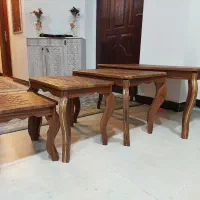 میز جلومبلی و ۳عدد عسلی|مبلمان خانگی و میز عسلی|گنبد کاووس, |دیوار