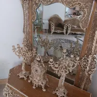 آیینه شمعدان دکوری شیشه کاملا سالم بدون ترک