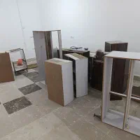 فروش کابینت دست دوم mdf همراه با هود و سینک