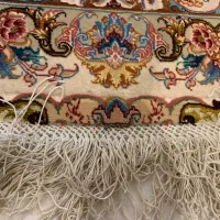 یک جفت قالیچه 3متری دستباف ابریشم تبریز خطیبی 60رج|فرش|تهران, تهرانپارس غربی|دیوار