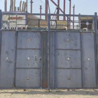 درب حیاط3/5متری ورق سنگین