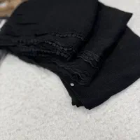 شال دنیز لمه دامنی مشکی(روسری دل‌آرا)