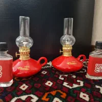 چراغ گرد سوز نفتی ۲ عدد هدیه یلدایی|صنایع دستی و سایر لوازم تزئینی|قم, قلعه یزدیها|دیوار