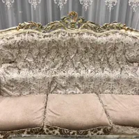 مبلمان استیل ۹نفره بهمراه ح جلو مبلی و عسلی|مبلمان خانگی و میز عسلی|گرگان, |دیوار