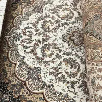 فرش 6متری دستباف گونه دور چرم|فرش|آبیک, |دیوار