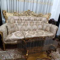 مبلمان سلطنتی 7 نفره در حدنو تمام چوب راش|مبلمان خانگی و میز عسلی|ورامین, ورامین|دیوار