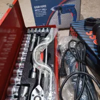 سنگ فرز و دریل و جعبه بکس اچار اصلی|ابزارآلات|فسا, |دیوار