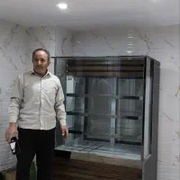 یخچال شو کیک طرح چوب|کافی‌شاپ و رستوران|اشتهارد, |دیوار