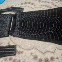 لباس مجلسی نیم تنه دامن نگین دار جدید و نو