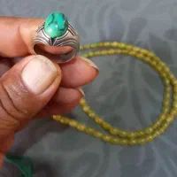 تسبیح شاه مقصود انگشتر نقره فیروزه