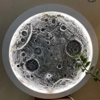 اینه ماه و تابلو ماه|آینه|شیراز, زند|دیوار